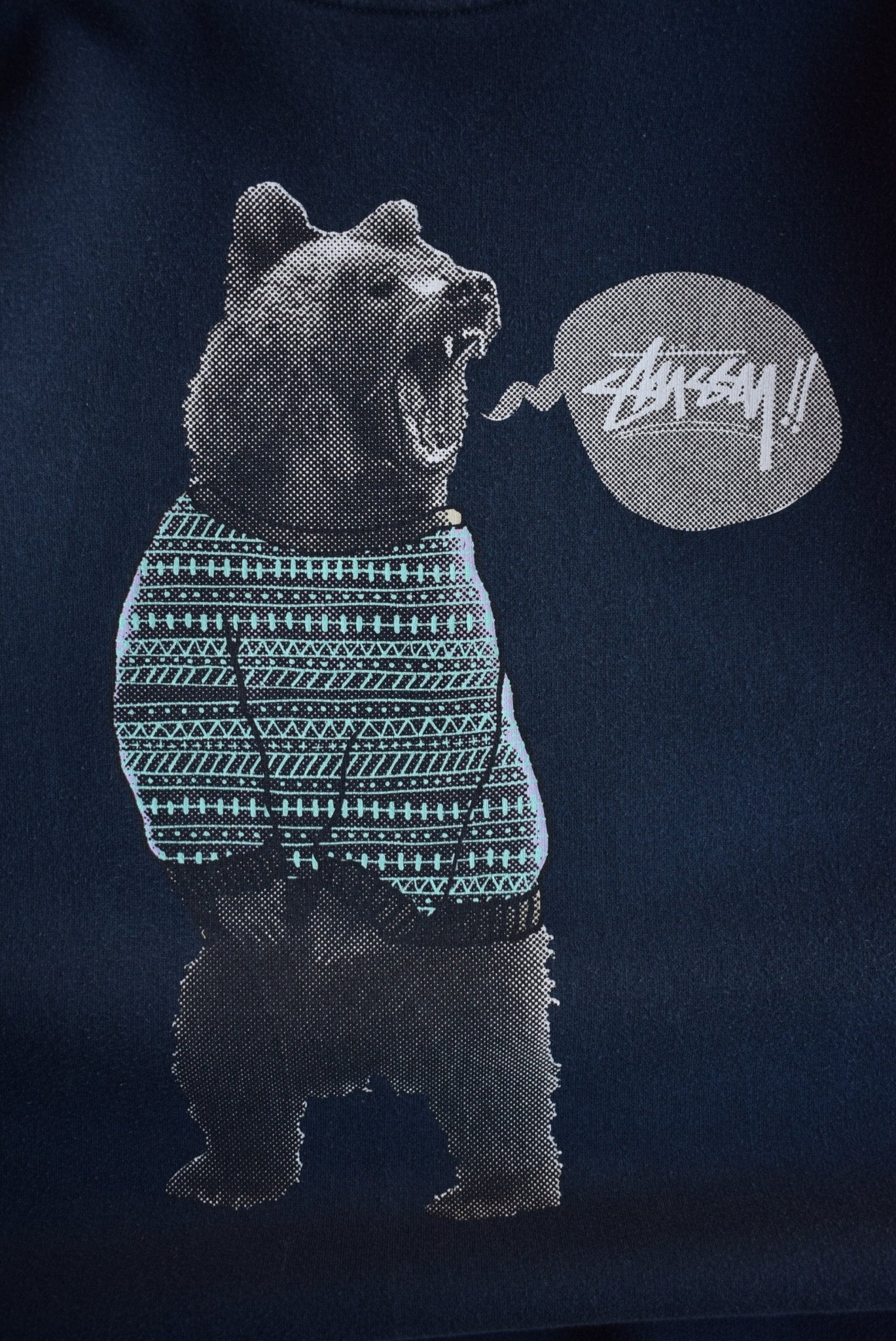 Vintage Stussy Bear Crewneck (L) - Retrospective Store