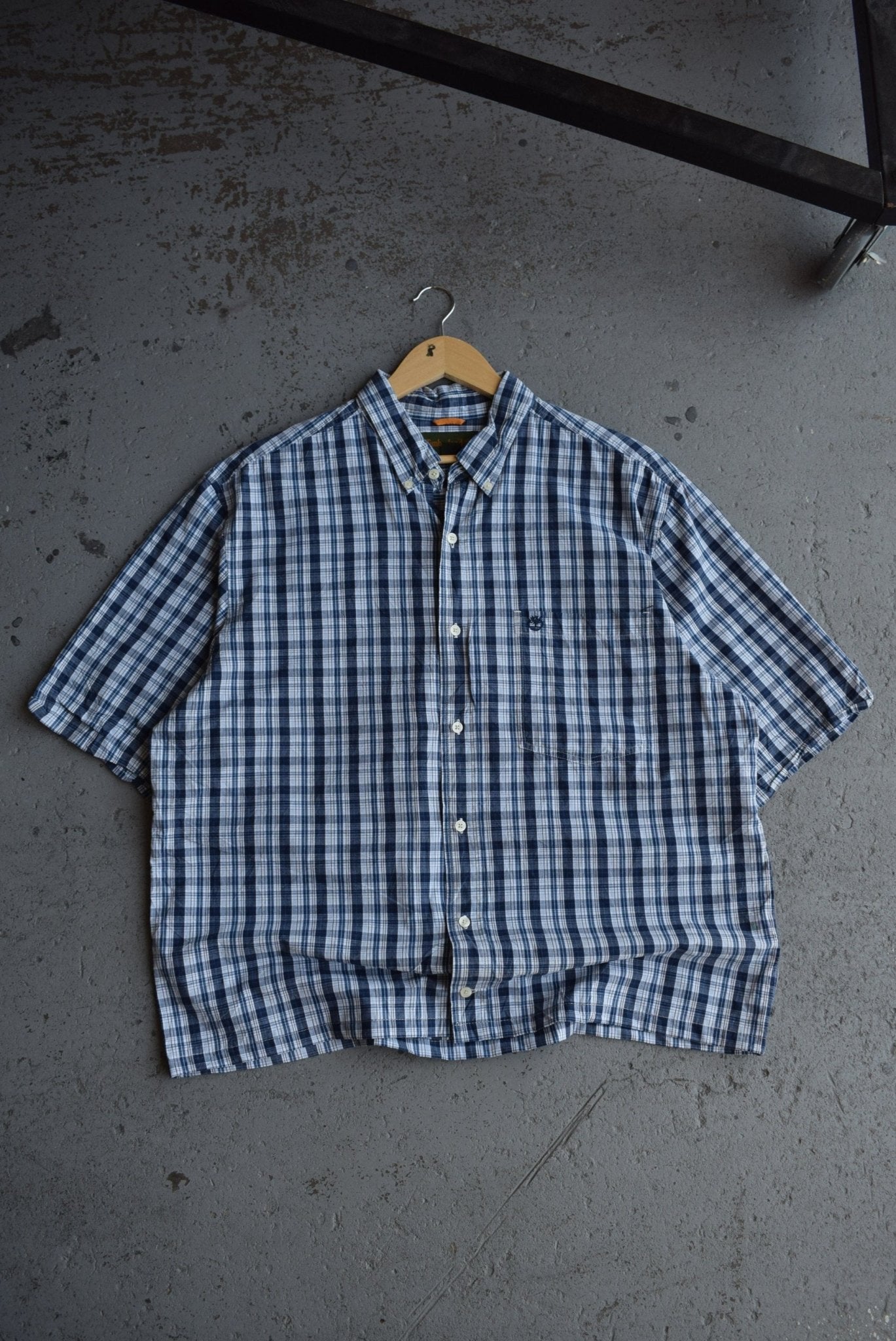 Vintage Timberland Cropped Button Up (L/XL) - Retrospective Store