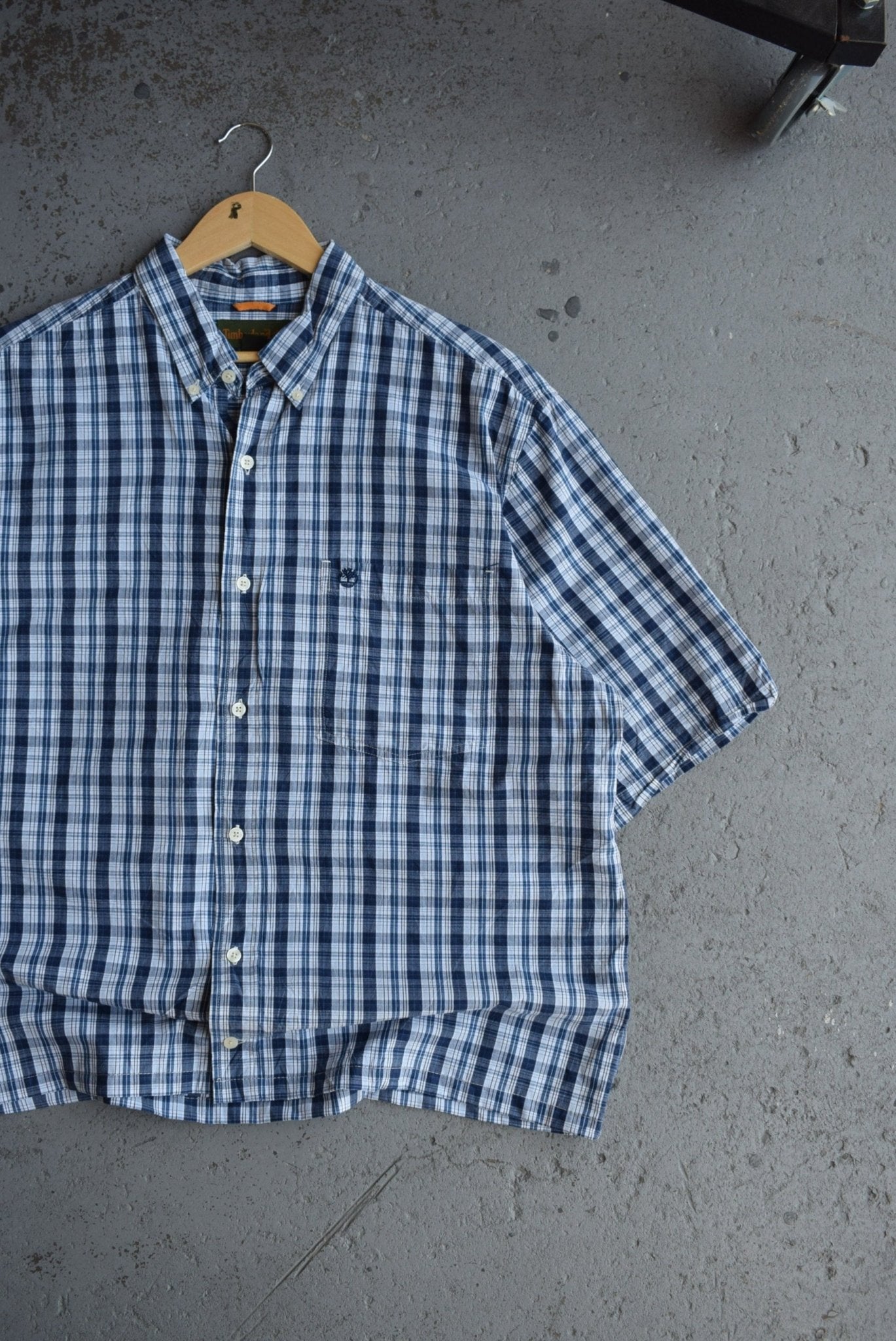 Vintage Timberland Cropped Button Up (L/XL) - Retrospective Store