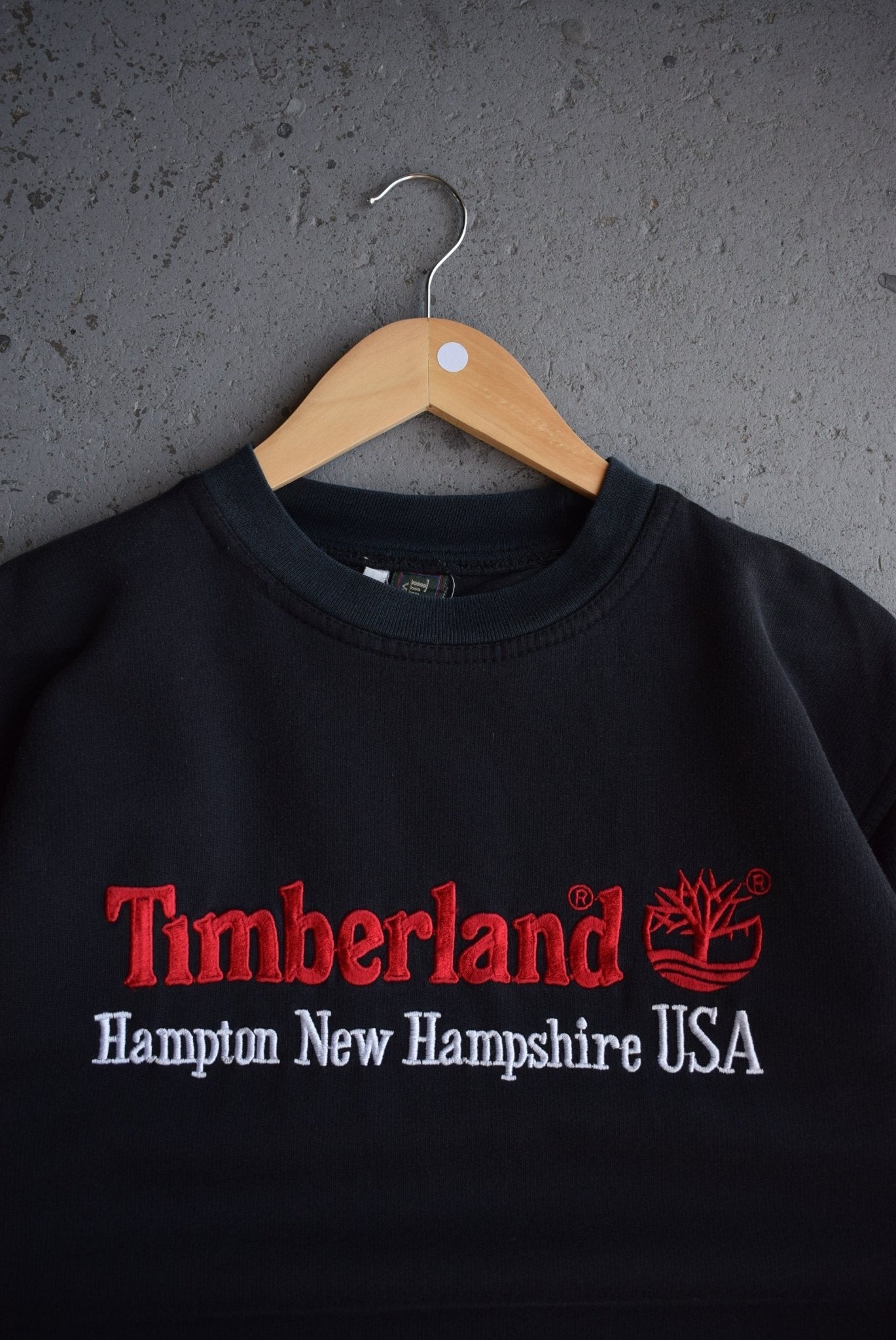 Vintage Timberland Weathergear Embroidered Spellout Crewneck (M) - Retrospective Store