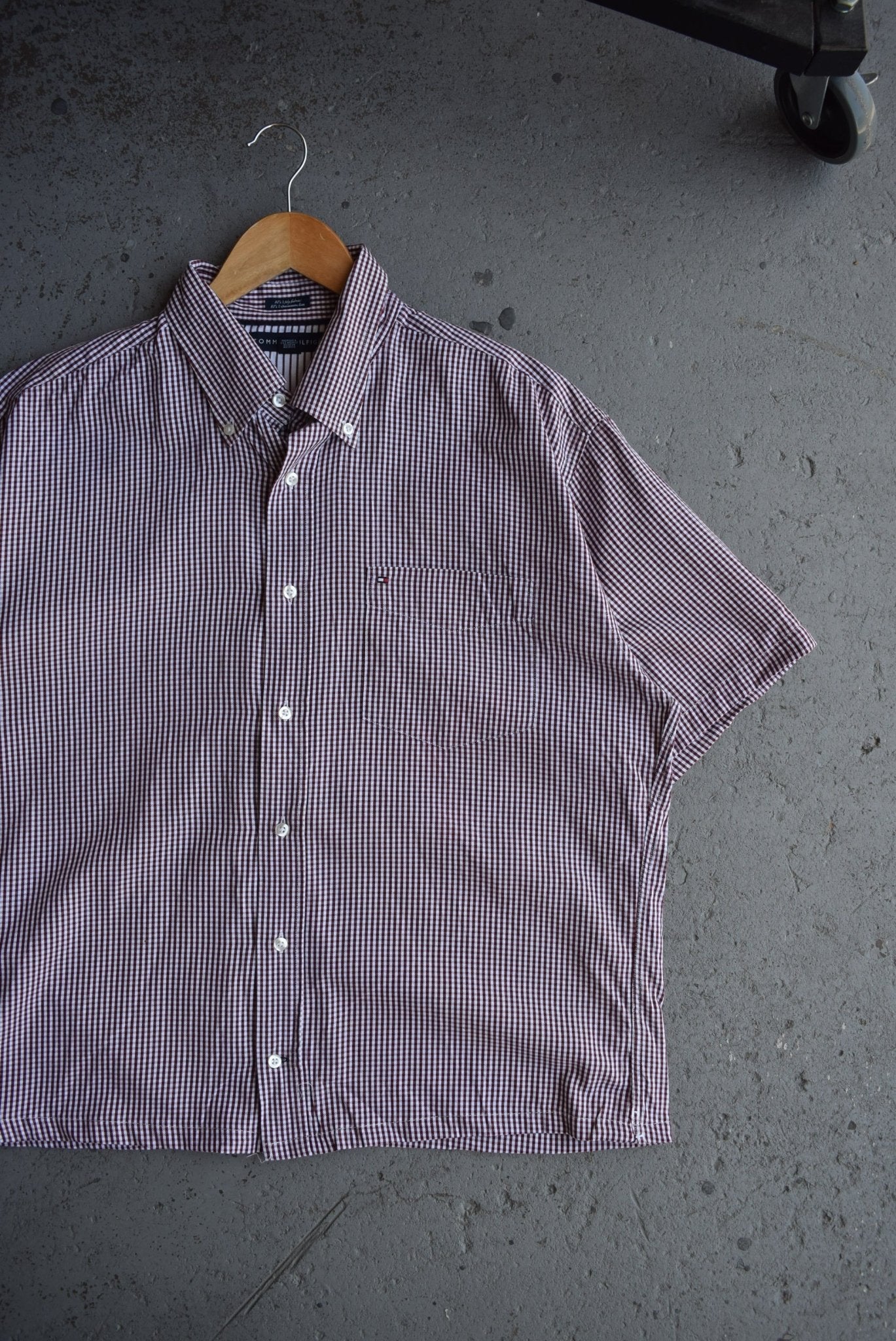 Vintage Tommy Hilfiger Cropped Button Up (L) - Retrospective Store