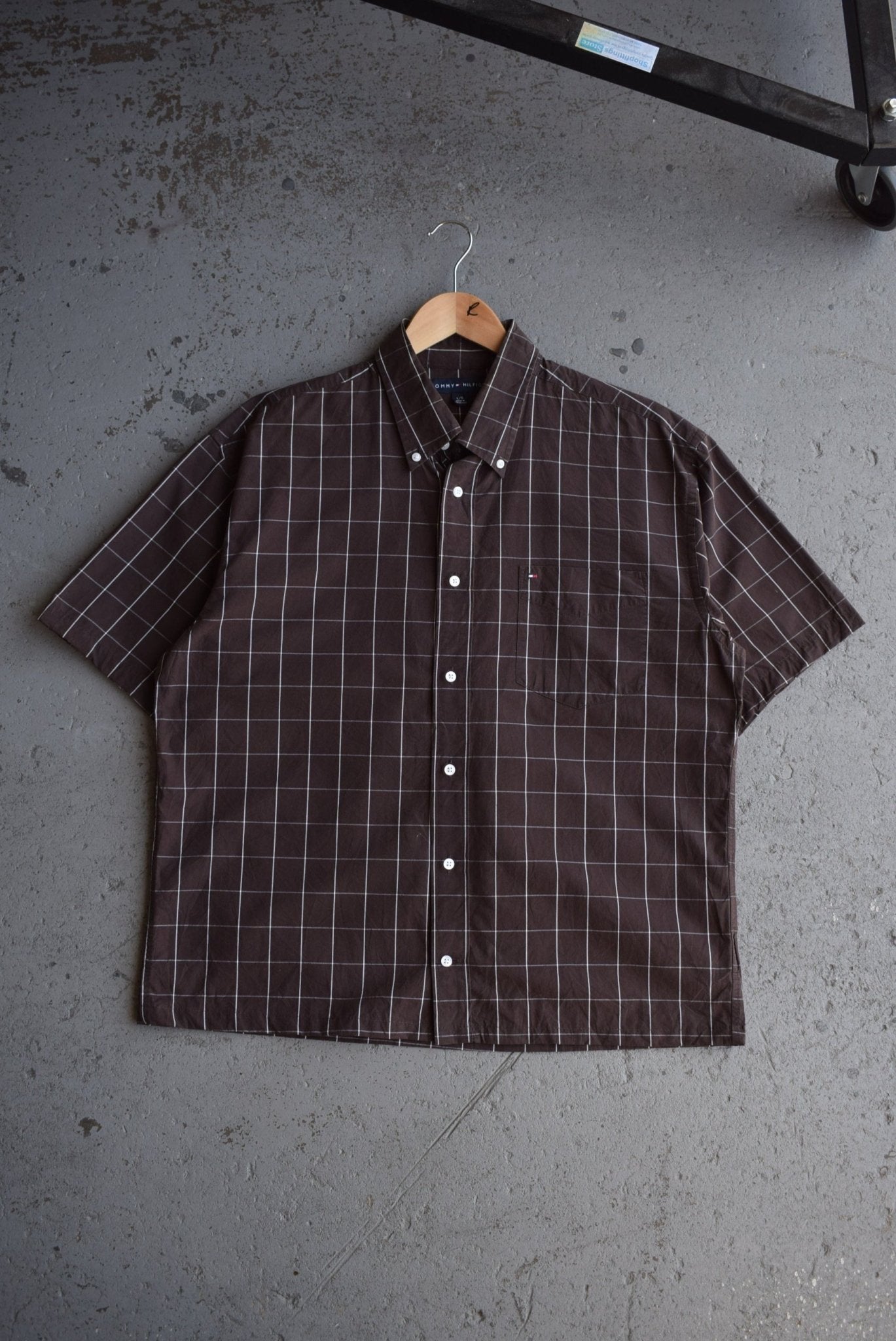 Vintage Tommy Hilfiger Cropped Button Up (L) - Retrospective Store