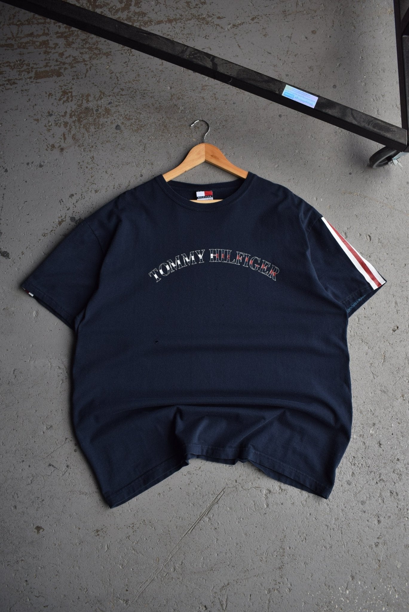 Vintage Tommy Hilfiger Spellout Tee (XXL) - Retrospective Store