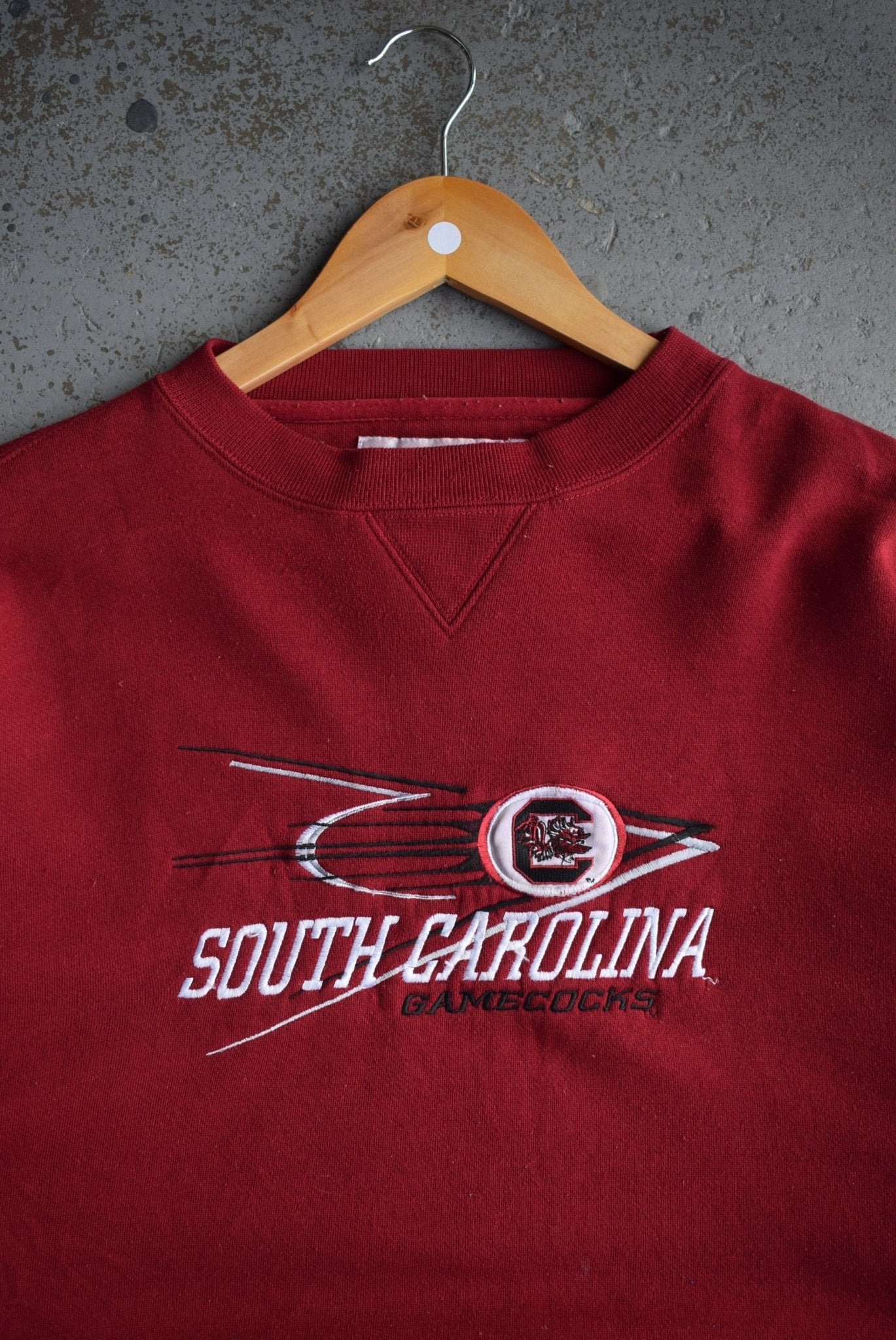 Vintage University of South Carolina Gamecocks Embroidered Crewneck (XL) - Retrospective Store