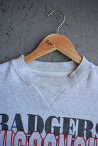 Vintage University of Wisconsin Badgers Embroidered Crewneck (XL) - Retrospective Store