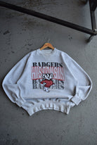 Vintage University of Wisconsin Badgers Embroidered Crewneck (XL) - Retrospective Store