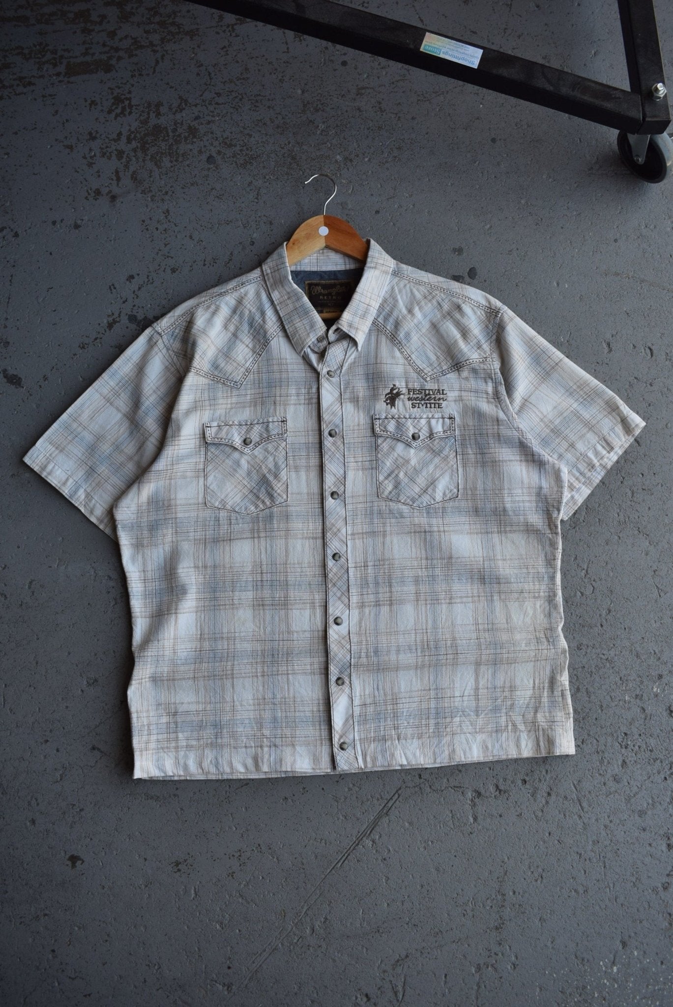 Vintage Wrangler Cropped Button Up (L) - Retrospective Store