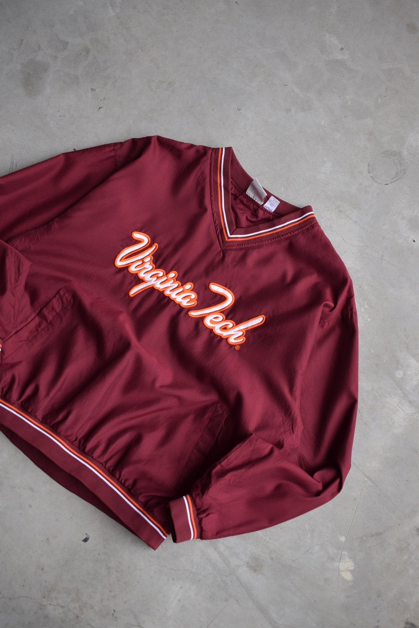 Virginia Tech University Embroidered Pullover Jacket — 2000s (L) - Retrospective Store