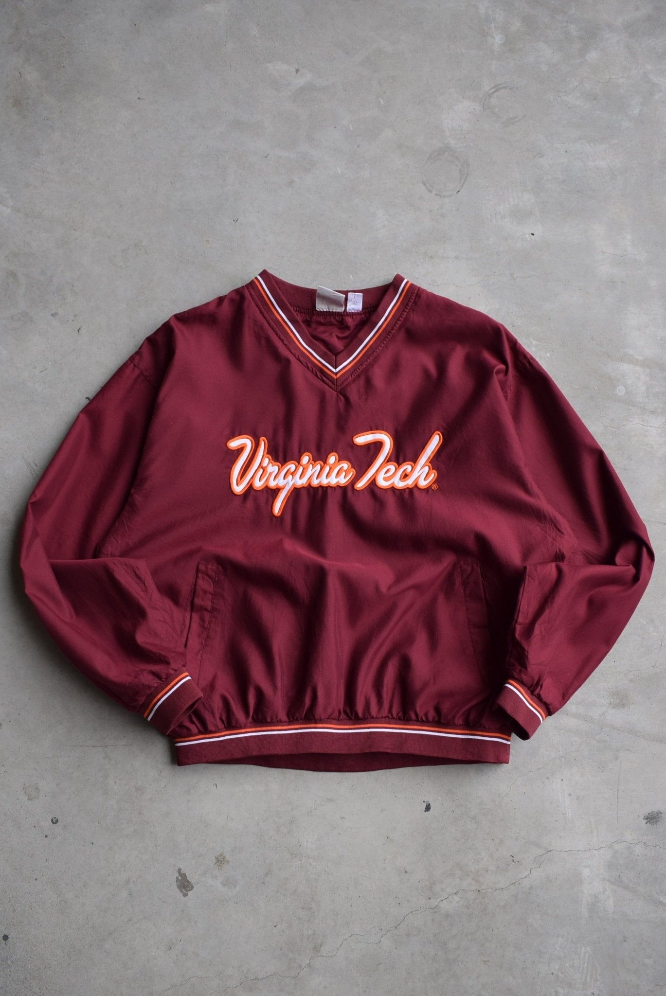 Virginia Tech University Embroidered Pullover Jacket — 2000s (L) - Retrospective Store
