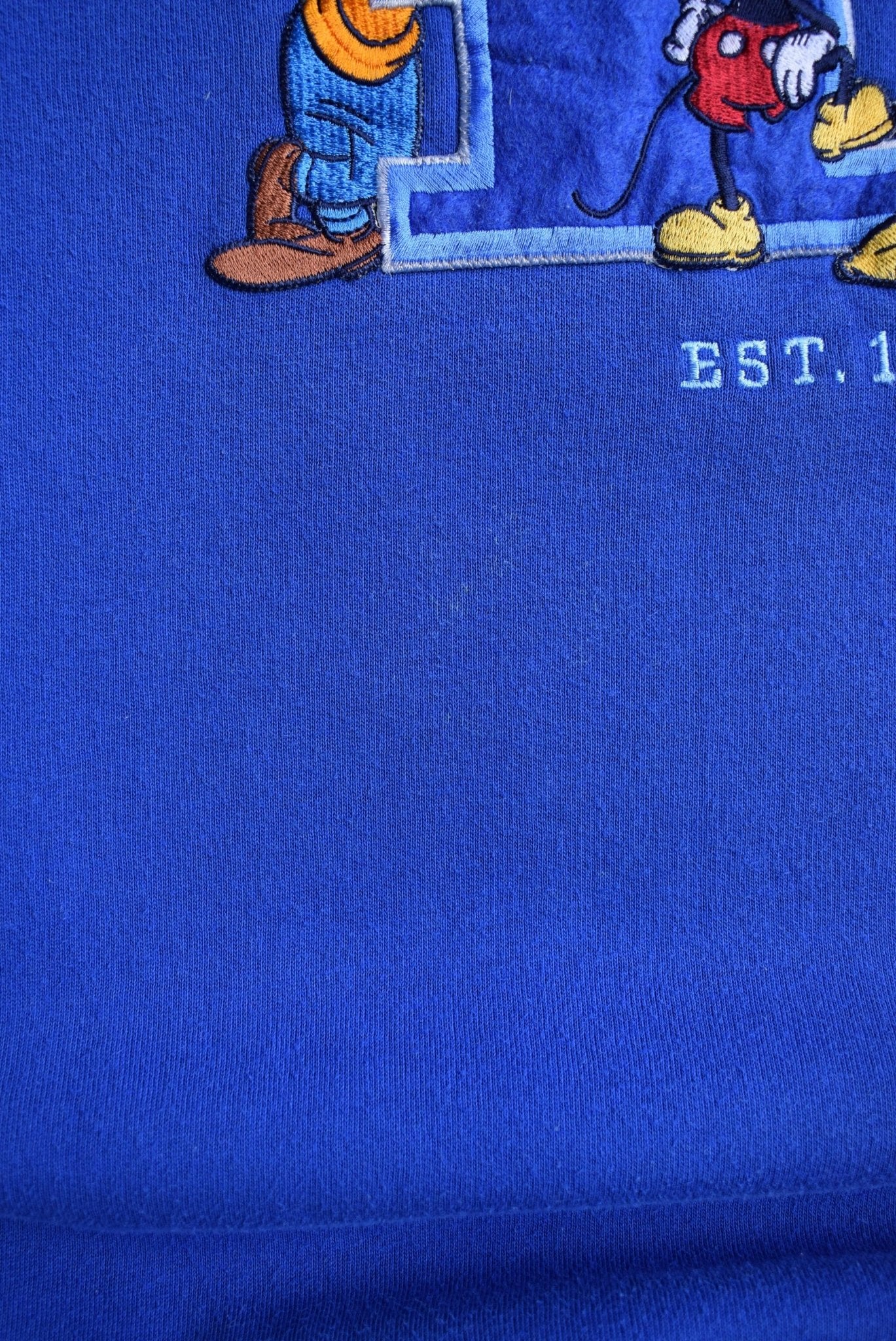 Walt Disney World Blue Embroidered Crewneck — 2000s (L) - Retrospective Store