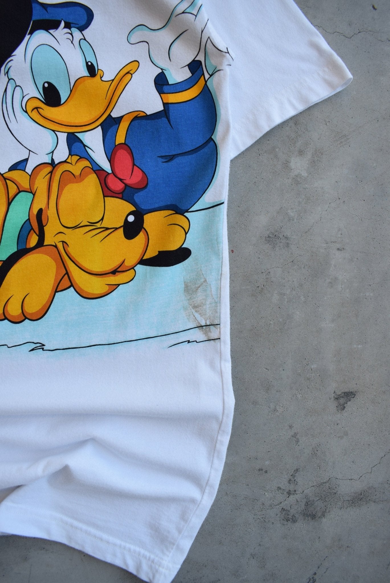 Walt Disney World White Graphic Tee — 1990s (L) - Retrospective Store