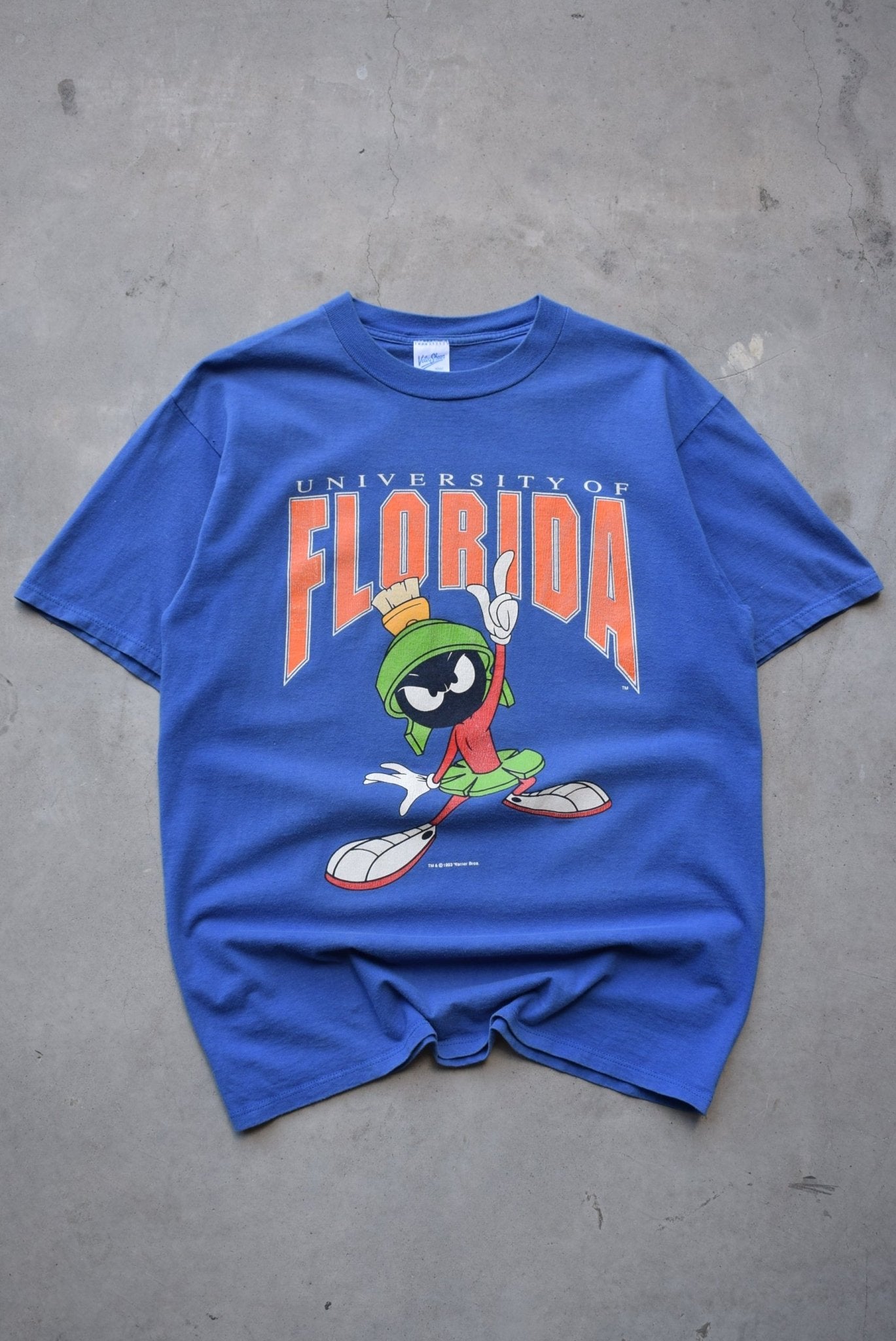 Warner Bros. x University of Florida Blue Graphic Tee — 1993 (M) - Retrospective Store