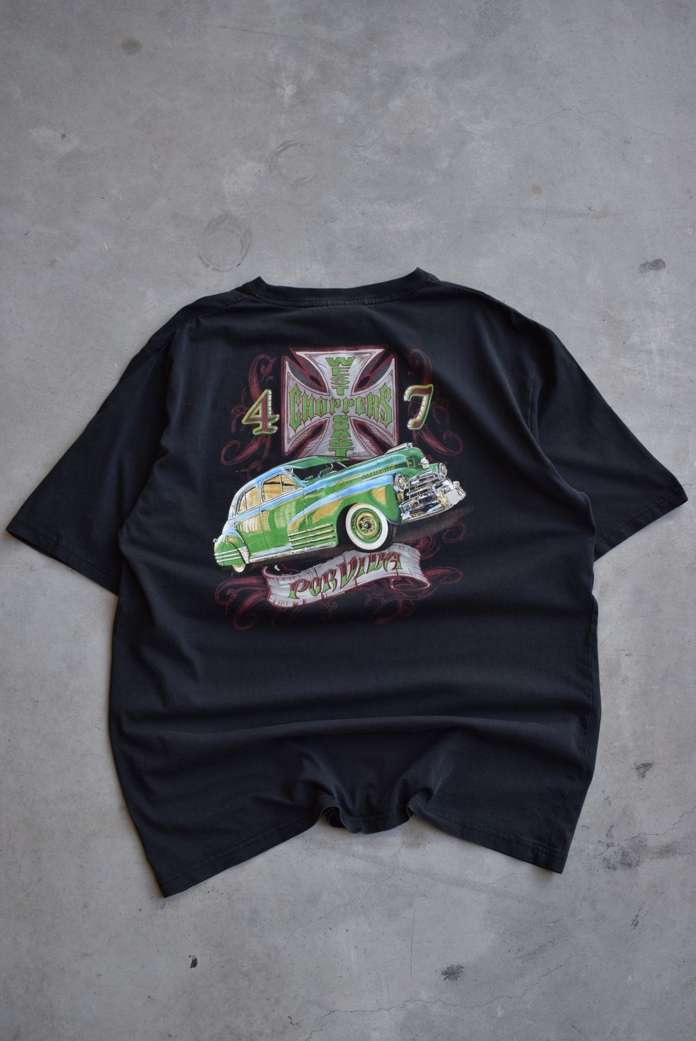West Coast Choppers Black Tee — 2000s (XL) - Retrospective Store