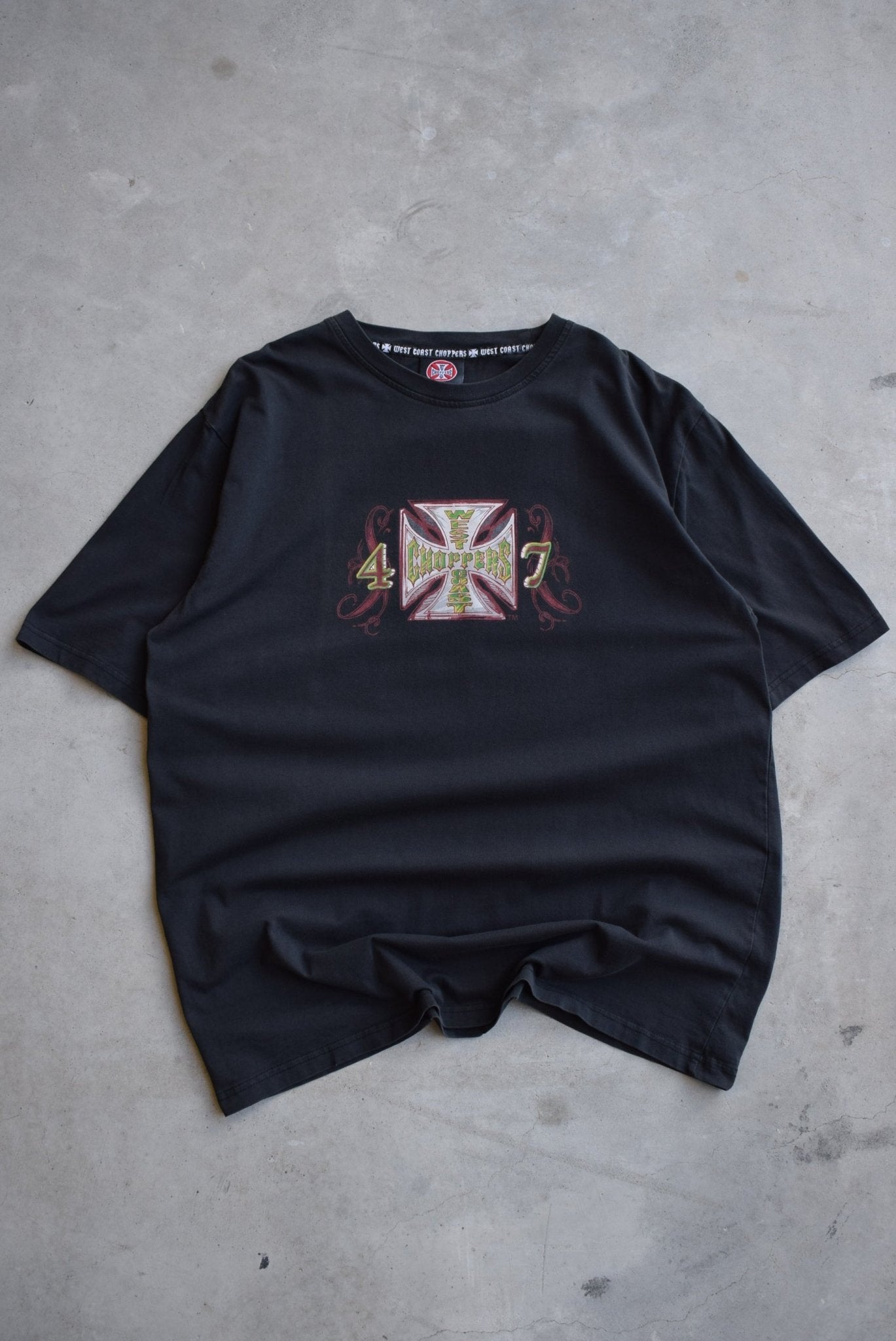 West Coast Choppers Black Tee — 2000s (XL) - Retrospective Store