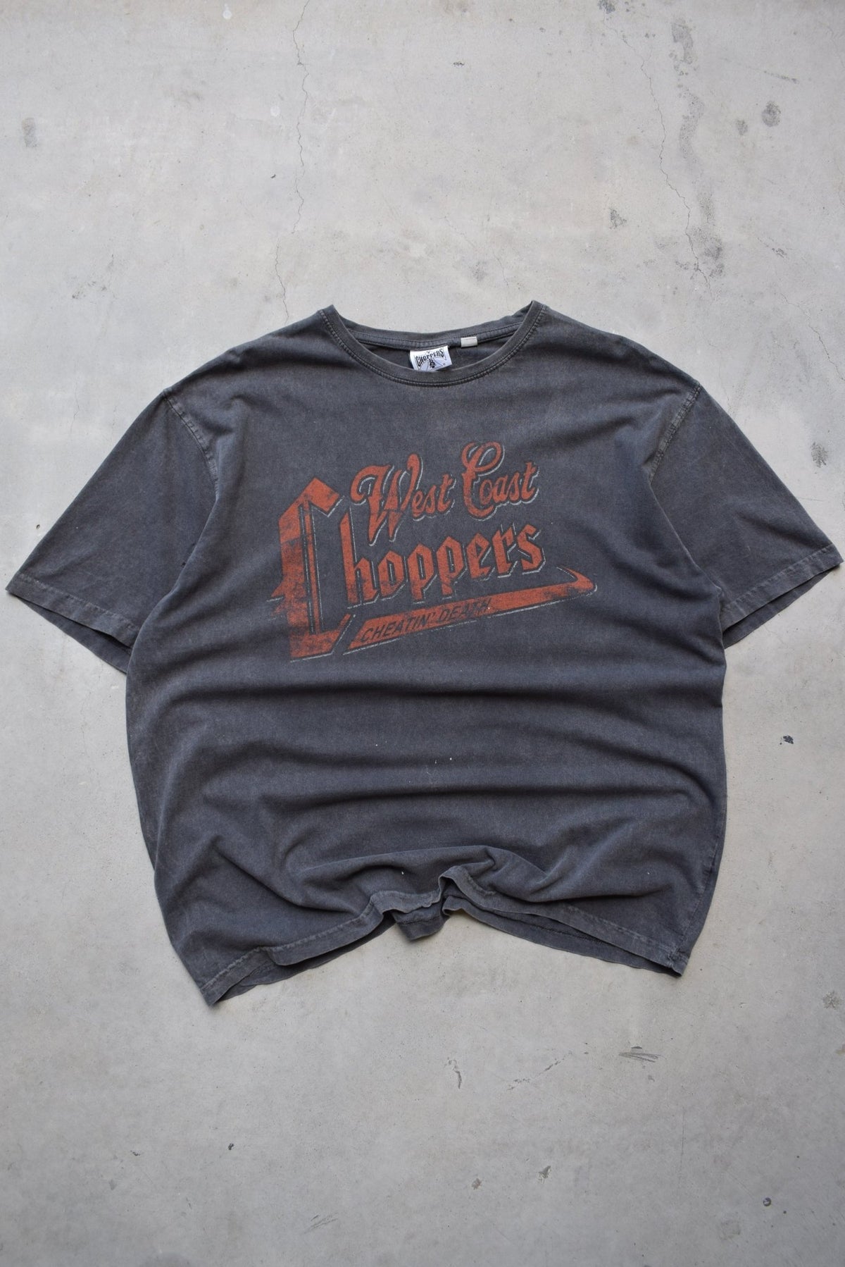 West Coast Choppers Faded-Black Graphic Tee — 2000s (XL/XXL) - Retrospective Store