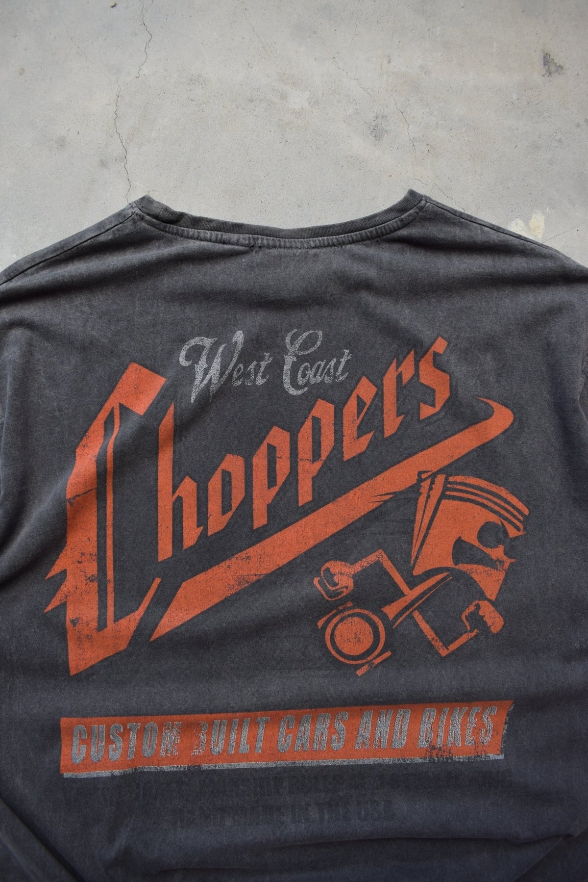 West Coast Choppers Faded-Black Graphic Tee — 2000s (XL/XXL) - Retrospective Store