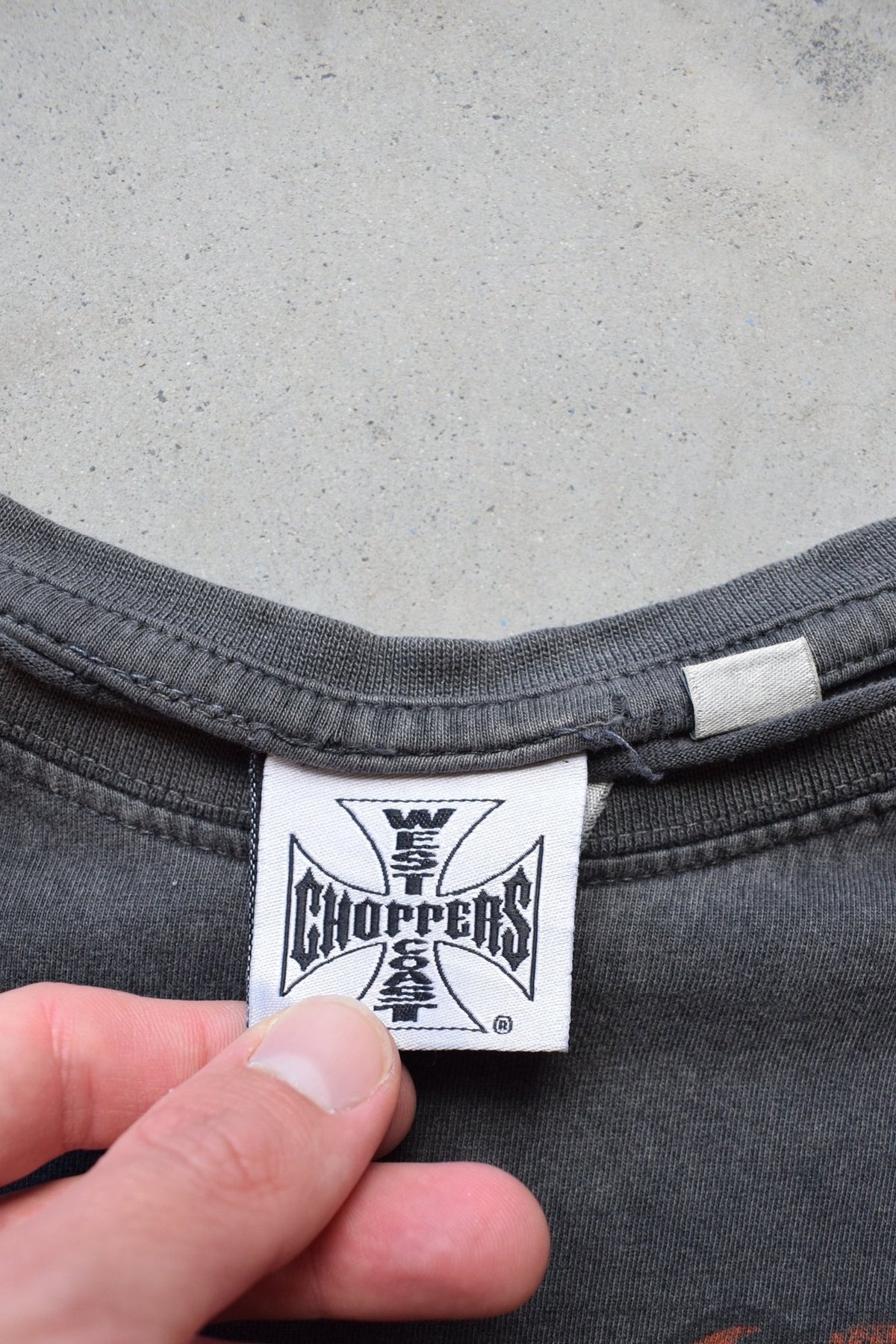 West Coast Choppers Faded-Black Graphic Tee — 2000s (XL/XXL) - Retrospective Store