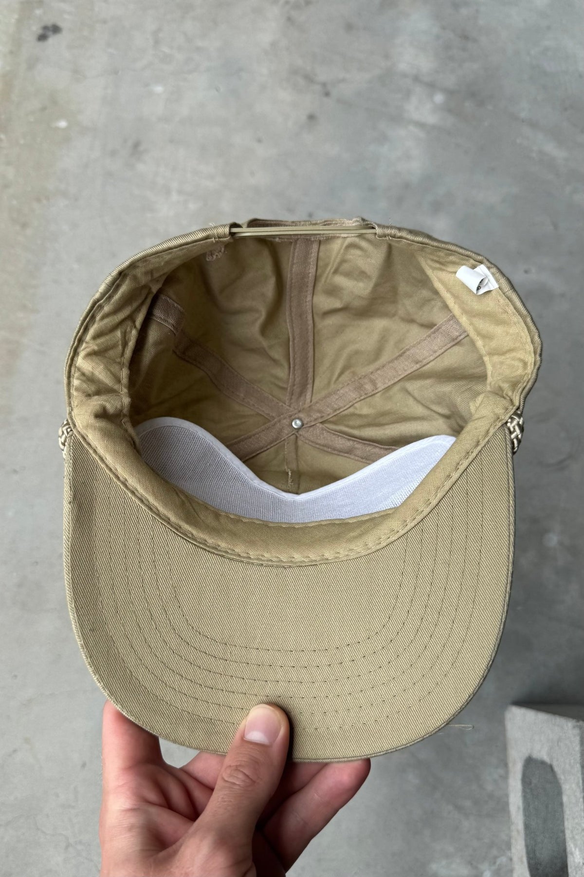 World's Greatest Dad Tan Embroidered Hat — 1990s - Retrospective Store