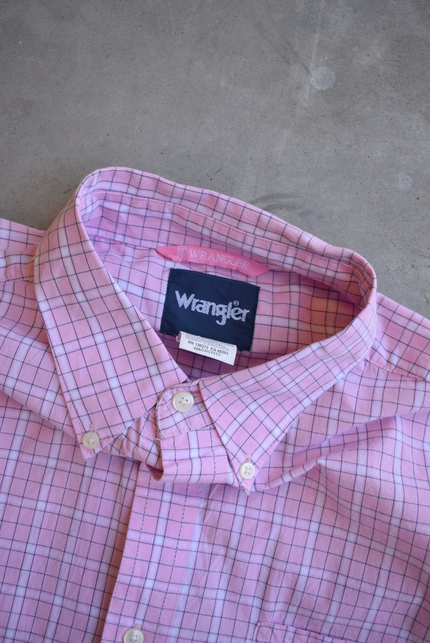 Wrangler Cropped Long Sleeve Button Up — 2000s (L) - Retrospective Store