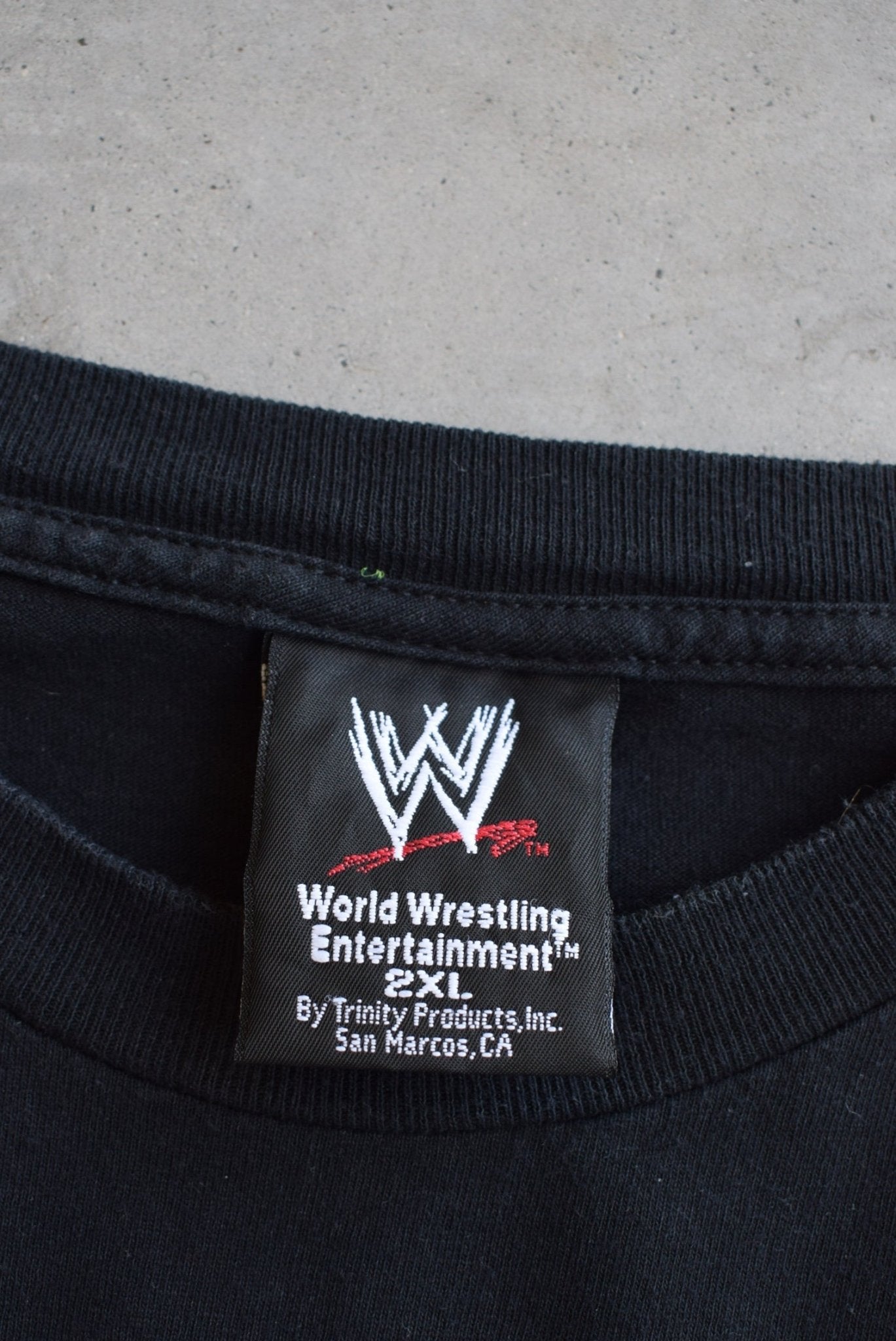 WWE 80's Wrestling Stars Black Graphic Tee — 2002 (XXL) - Retrospective Store