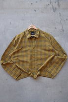 5.11 Brown Cropped Long Sleeve Button Up — 2000s (XL) - Retrospective Store