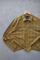 5.11 Brown Cropped Long Sleeve Button Up — 2000s (XL) - Retrospective Store