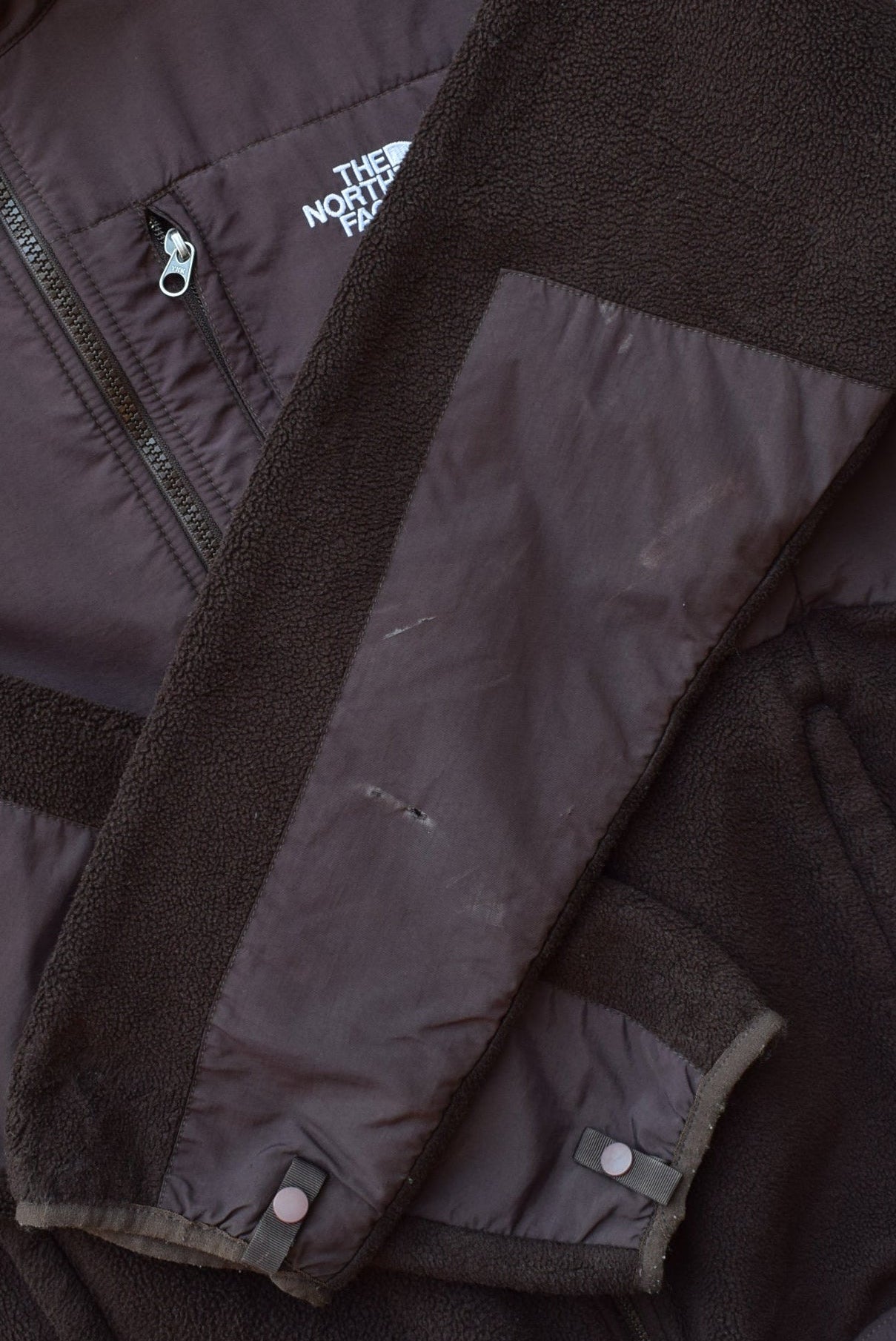 The North Face Brown Denali Embroidered Fleece Jacket — 2000s
