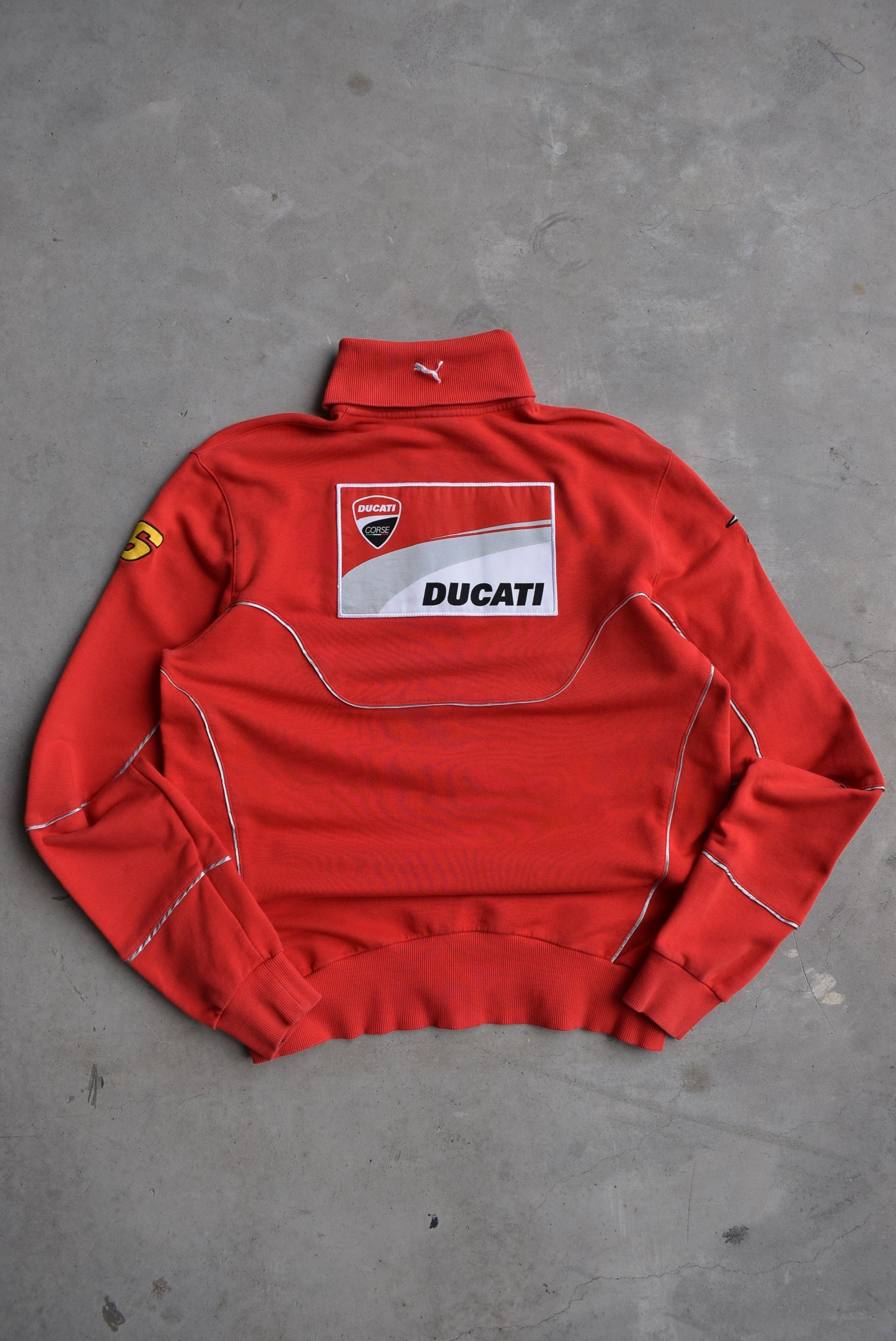 Puma x Ducati Racing Red Embroidered Quarter Zip — 2000s (M/L