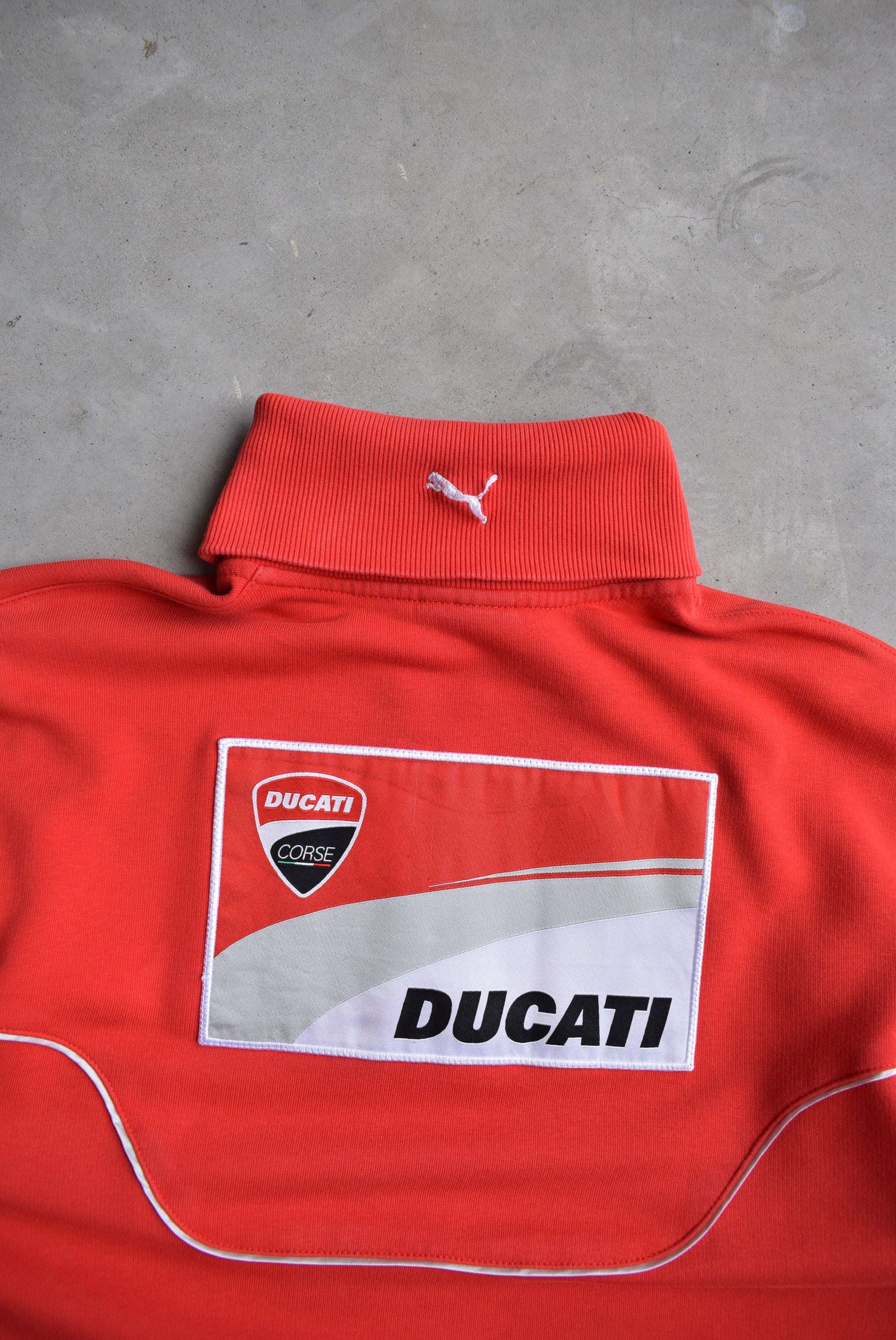 Puma x Ducati Racing Red Embroidered Quarter Zip — 2000s (M/L