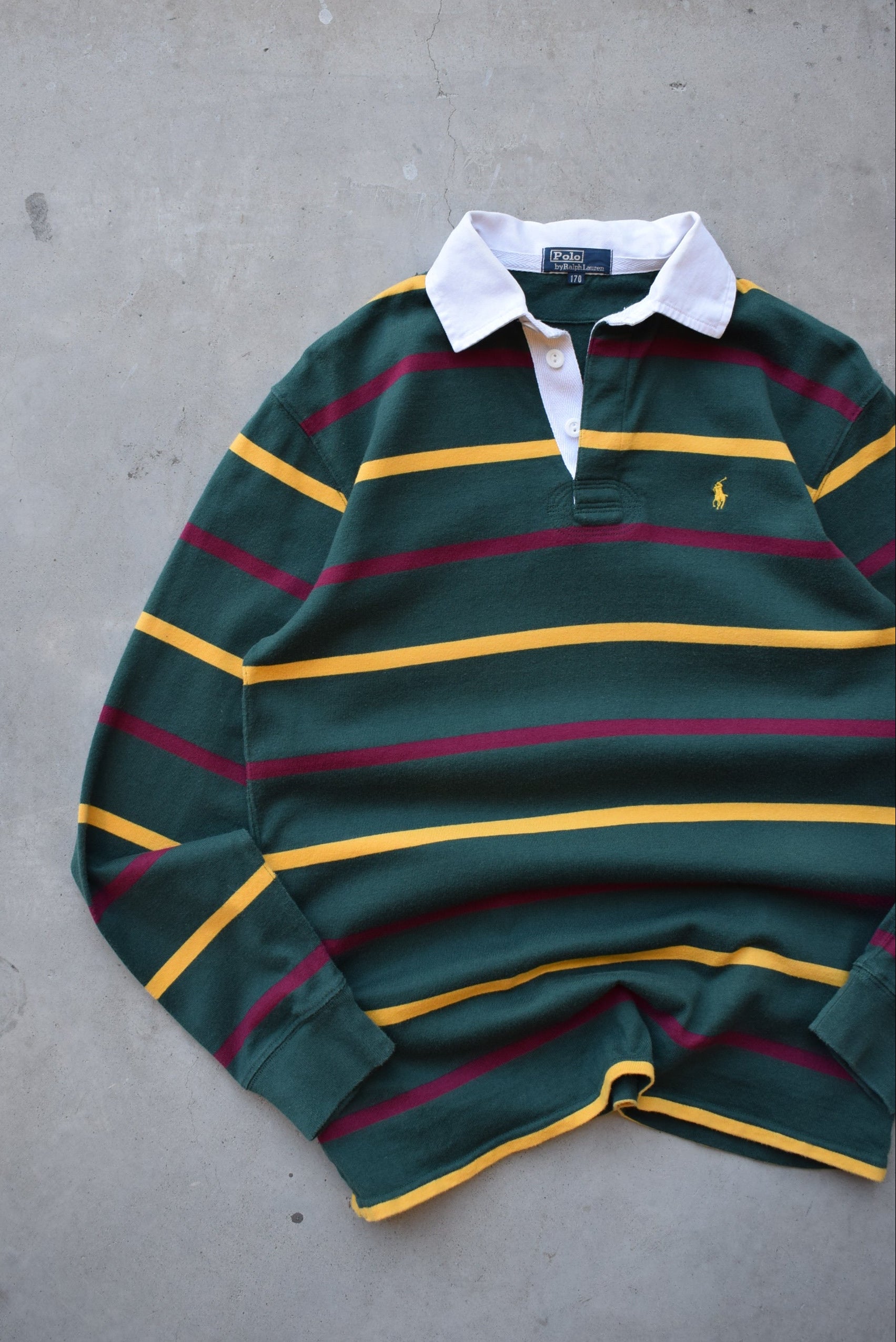 Polo Ralph Lauren Green Embroidered Rugby Polo — 1990s (S