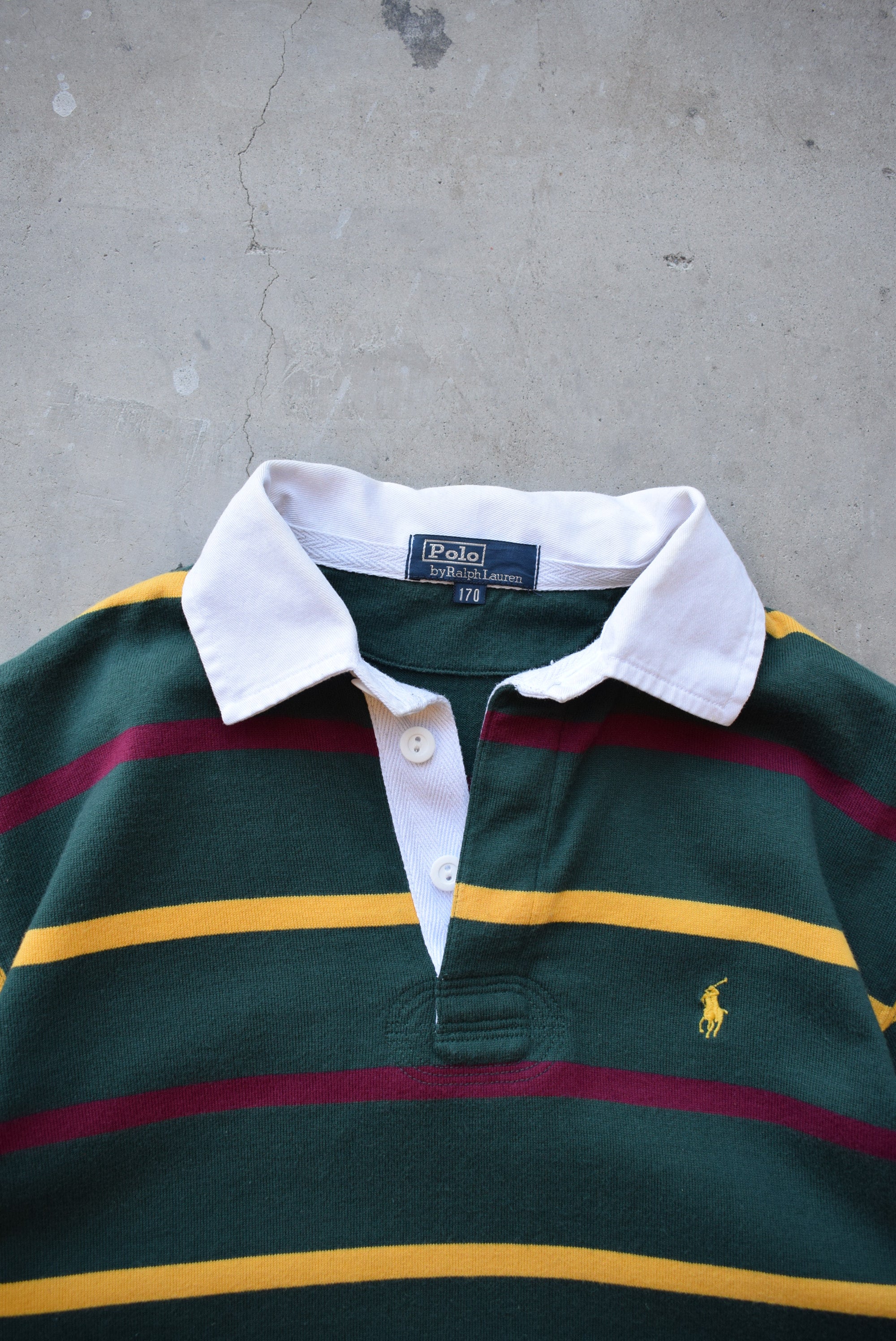 Polo Ralph Lauren Green Embroidered Rugby Polo — 1990s (S