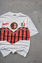 AC Milan FC White Graphic Tee — 1990s (S) - Retrospective Store
