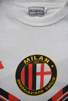 AC Milan FC White Graphic Tee — 1990s (S) - Retrospective Store