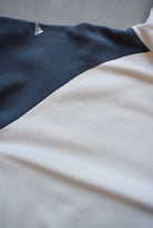 Adidas '1949' Cream & Navy Embroidered Hoodie — 2000s (L) - Retrospective Store