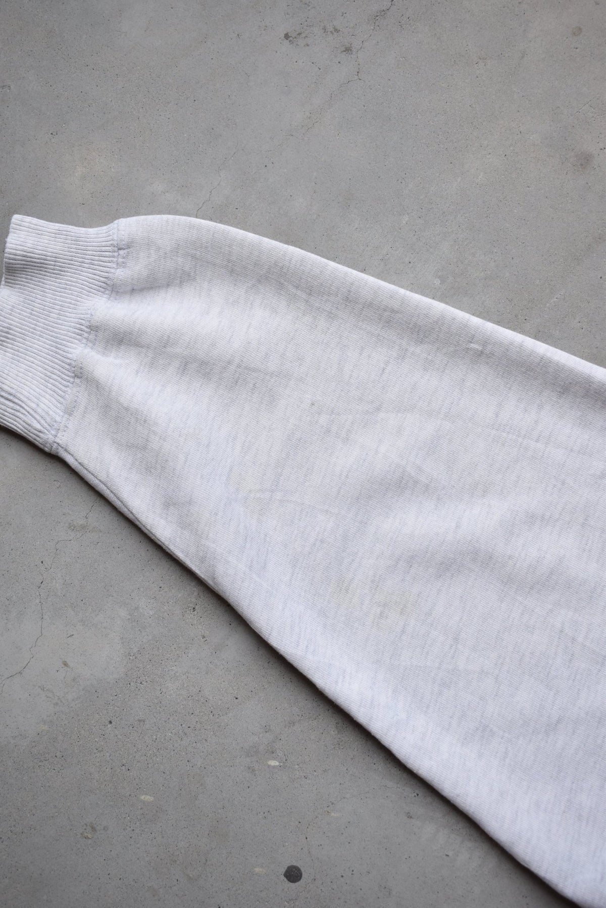 Adidas Athletic Club Grey Embroidered Spellout Crewneck — 1990s (M) - Retrospective Store