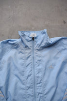 Adidas Baby-Blue Embroidered Spellout Jacket — 1990s (M/L) - Retrospective Store