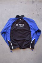 Adidas Black & Blue Embroidered Logo Jacket — 1990s (M/L) - Retrospective Store