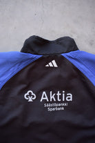Adidas Black & Blue Embroidered Logo Jacket — 1990s (M/L) - Retrospective Store
