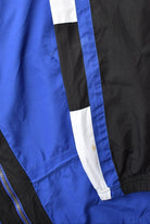 Adidas Black & Blue Embroidered Logo Spray Jacket — 1990s (L) - Retrospective Store