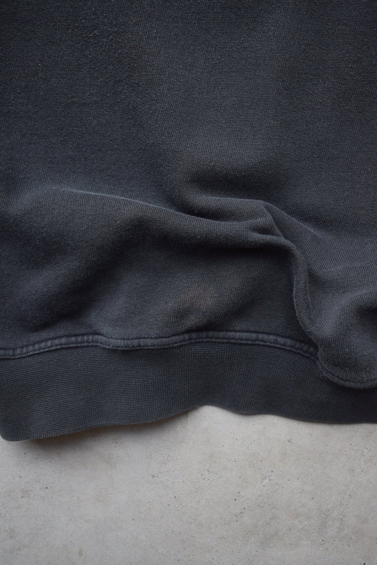 Adidas Black Embroidered Spellout Crewneck — 1990s (L) - Retrospective Store