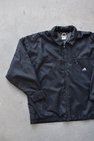 Adidas Black Embroidered Spellout Heavyweight Jacket — 1990s (L/XL) - Retrospective Store
