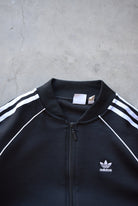 Adidas Black Embroidered Spellout Jacket — 2000s (S) - Retrospective Store