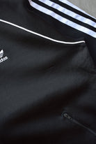 Adidas Black Embroidered Spellout Jacket — 2000s (S) - Retrospective Store