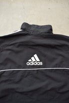 Adidas Black Embroidered Spellout Jacket — 2000s (XXL) - Retrospective Store
