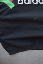 Adidas Black Embroidered Spellout Pullover Jacket — 1990s (M) - Retrospective Store