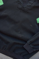 Adidas Black Embroidered Spellout Pullover Jacket — 1990s (M) - Retrospective Store