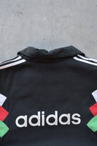 Adidas Black Embroidered Spellout Pullover Jacket — 1990s (M) - Retrospective Store