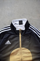 Adidas Black & Gold Embroidered Spellout Jacket — 2000s (L) - Retrospective Store