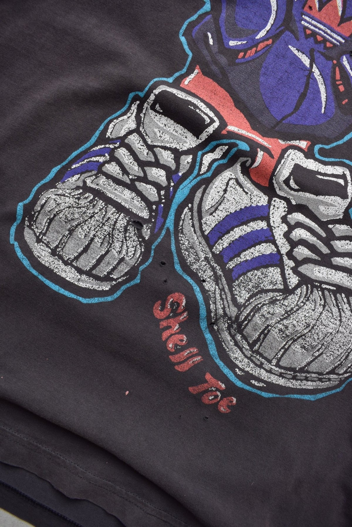 Adidas Black Graphic Tee — 1990s (L) - Retrospective Store
