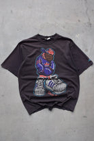 Adidas Black Graphic Tee — 1990s (L) - Retrospective Store